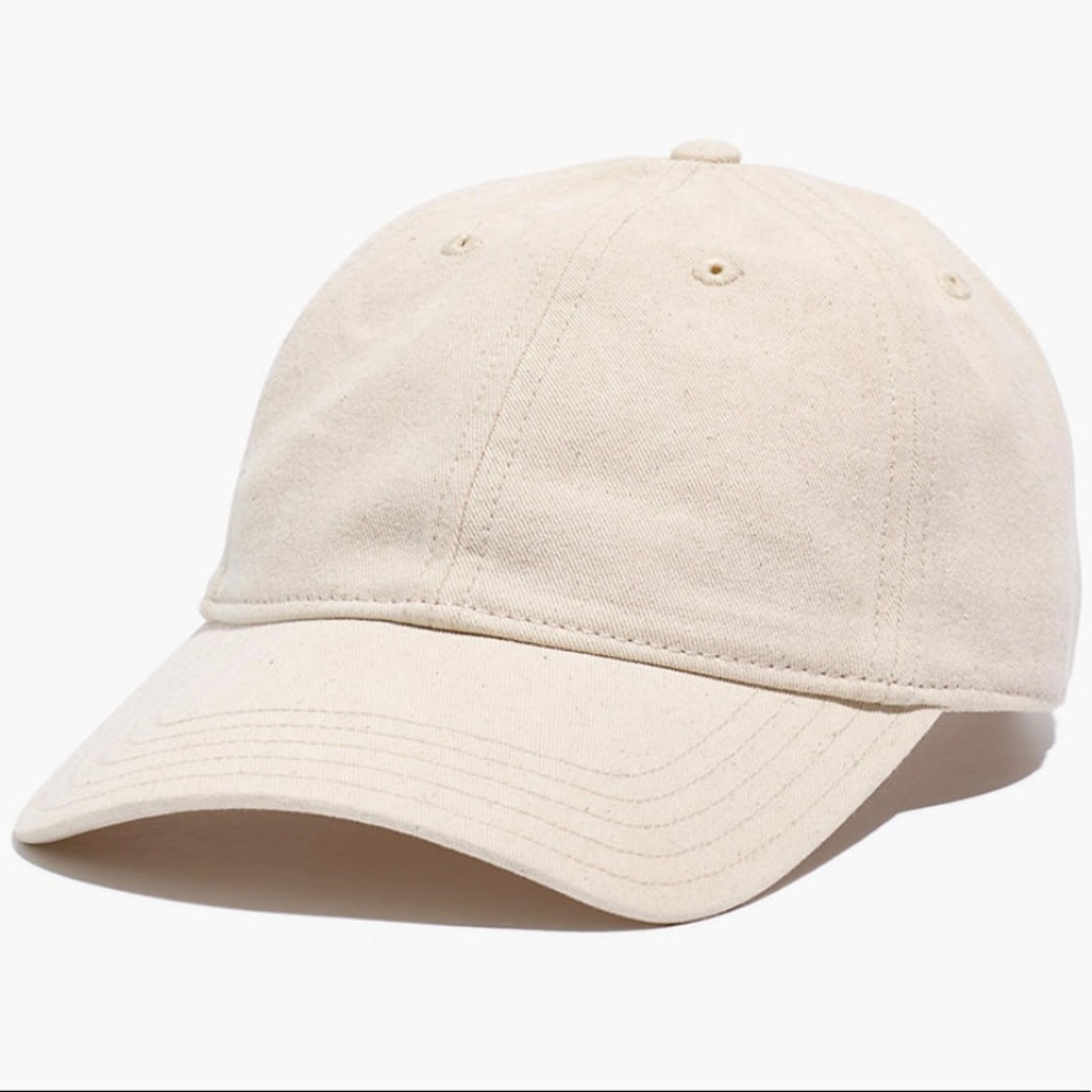 NWT Madewell Organic Cotton Broken-In Baseball Cap Alabaster